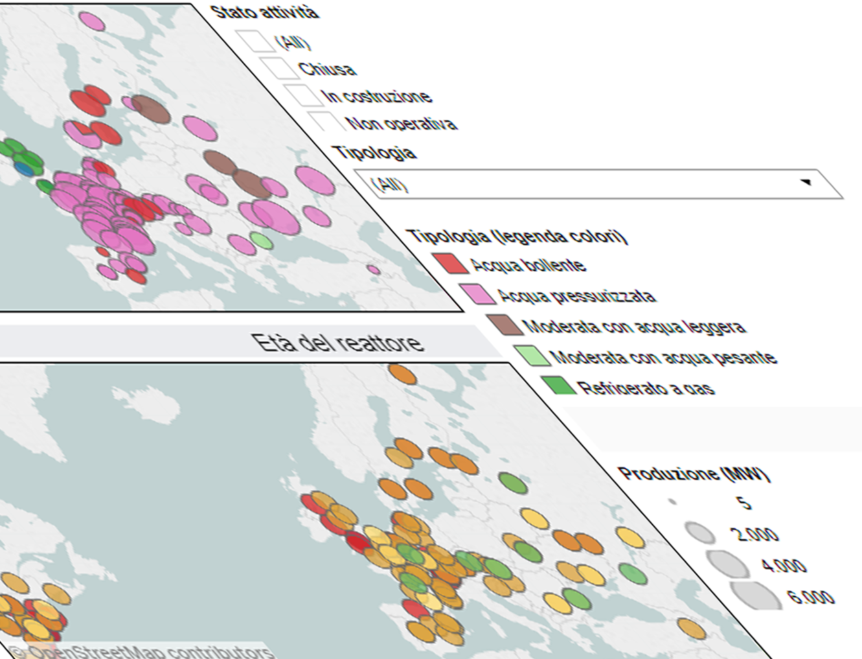 Centrali nucleari in Europa e nel mondo